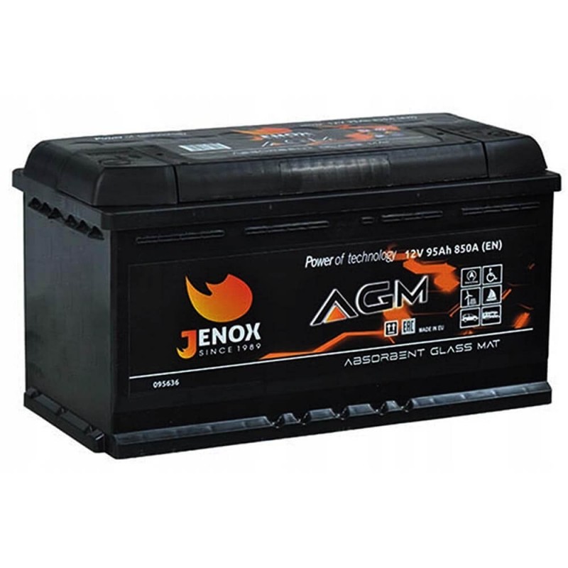 Battery 12V/95Ah 850A Jenox AGM