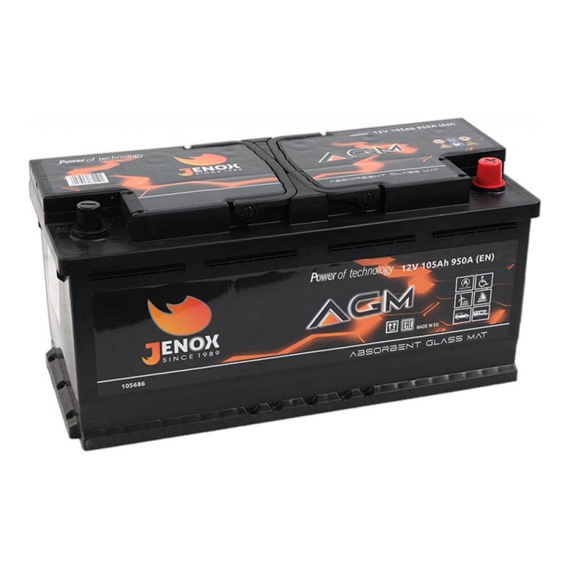 Battery 12V/105Ah 950A Jenox AGM