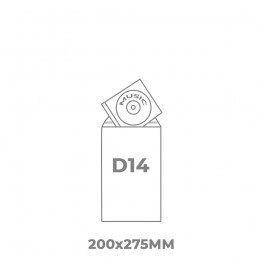 Burbulinio voko D14 dydžio atvaizdavimas