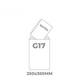 Размер пузырчатого почтового конверта G17