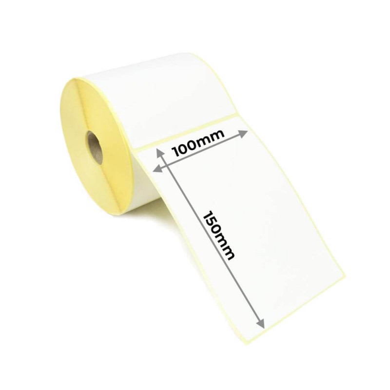 Adhesive labels 100x150mm BLANK (Vellum) 350pcs/roll.