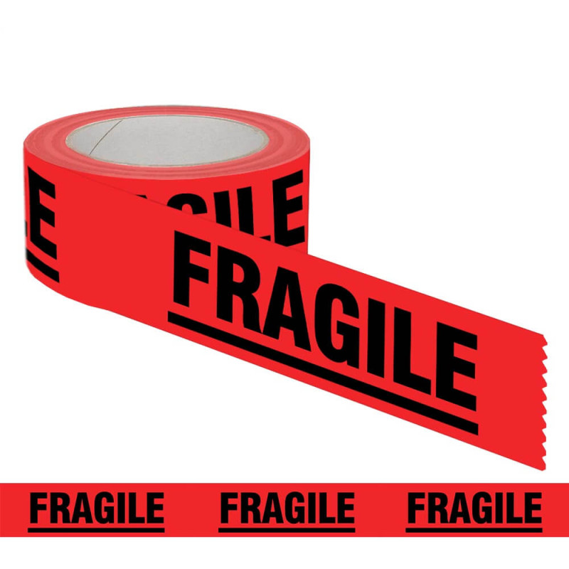 Adhesive packing tape FRAGILE 48mm x 66m (Solvent)