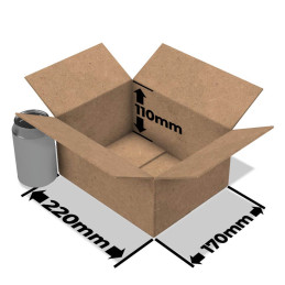 Cardboard box 220x170x110mm