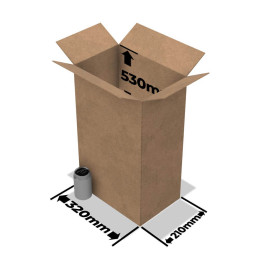 Cardboard box 320x210x530mm
