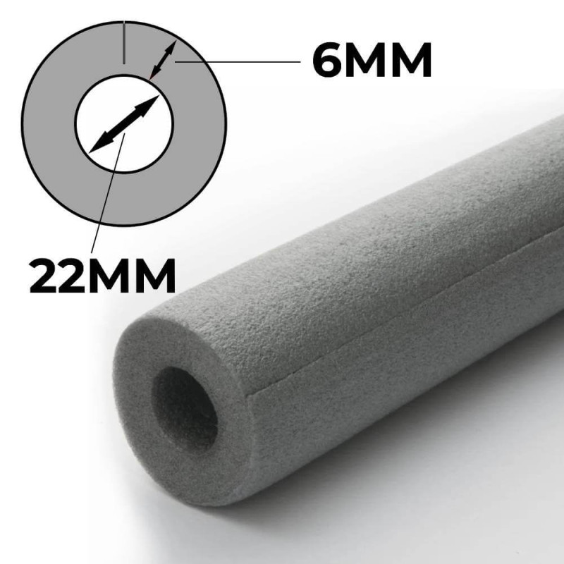 Protective EPE shell (Grey) 22mm / 6mm - 200cm