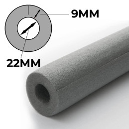 Protective EPE shell (Grey) 22mm / 9mm - 200cm