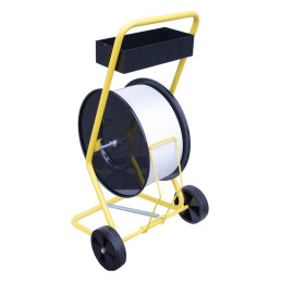 A mobile trolley for mounting straps and accessories