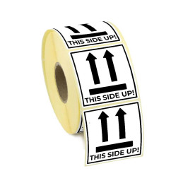 Adhesive label 58x59mm - THIS SIDE UP! 100pc.