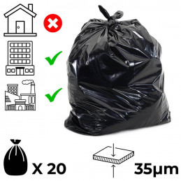 Мешки для мусора 140л - 20 шт.