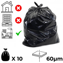 Мешки для мусора 300л - 10 шт.