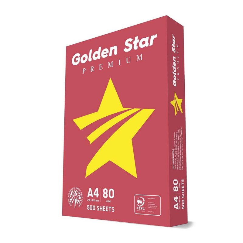 Office paper GOLDEN STAR Premium (A4), 500 pcs.