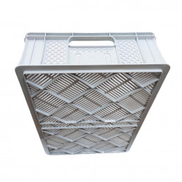 Plastic crate 600x400x150mm GREY (With perforation)
