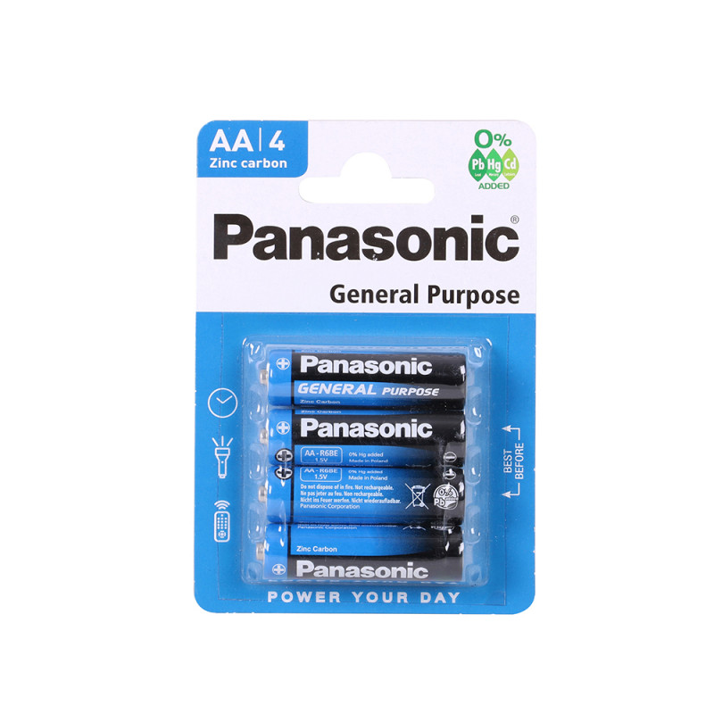 Элементы PANASONIC AA 1,5V - 4шт