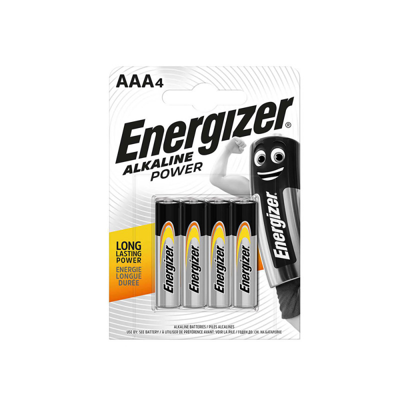 Элементы ENERGIZER AAA 1,5V - 4шт