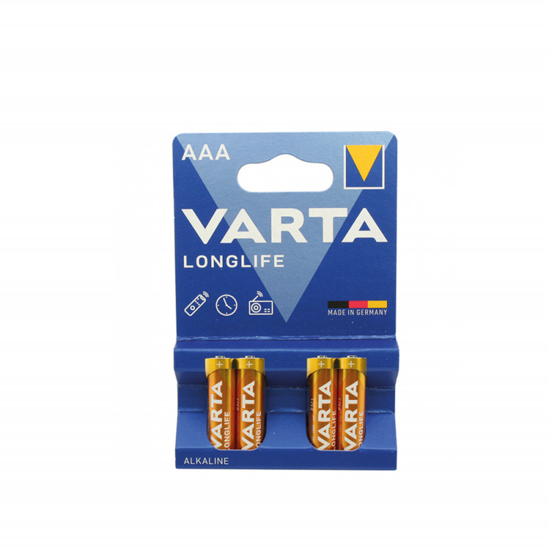 Элементы VARTA Longlife AAA 1,5V - 4шт