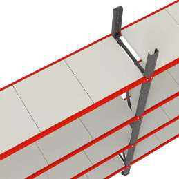 Modular shelf rack FORTIS (Add-on module) 240x258,5x50cm