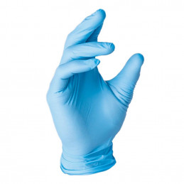 Перчатки нитриловые синие RNITRIO N, без пудры, 100 шт.