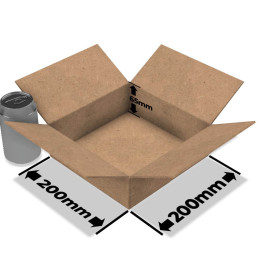 Cardboard box for ECU blocks 200x200x65mm