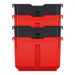 Set of plastic containers X BLOCK - KXBS1614 157x140x105mm 4 pcs.