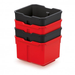 Set of plastic containers X BLOCK - KXBS1614 157x140x105mm 4 pcs.