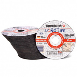 Metal cutting disc 125x1.6x22mm SPECIALIST+ Long-Life