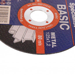 Metalo pjovimo diskas 125x1.2x22mm SPECIALIST+ BASIC