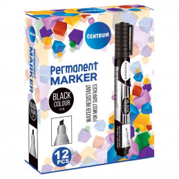 Permanentinis markeris CENTRUM 80534 - Juodas, 1-5mm