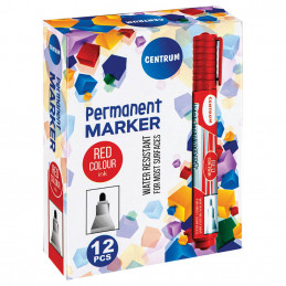 Permanentinis markeris CENTRUM 80835 - Raudonas, 2-5mm