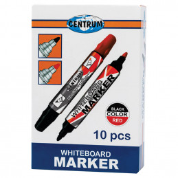 Двусторонний маркер для доски CENTRUM 82001 - Черный & Красный, 2-5 мм