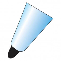 Baltos lentos markerų rinkinys CENTRUM 80532 3vnt. - 3 spalvos, 2-5mm