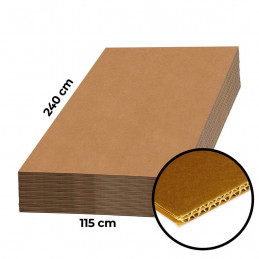 Dideli gofruoto kartono...