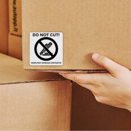 Adhesive label 58x59mm - DO NOT CUT! 100pc.