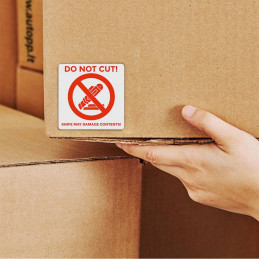 Adhesive label 58x59mm - DO NOT CUT! 100pc.