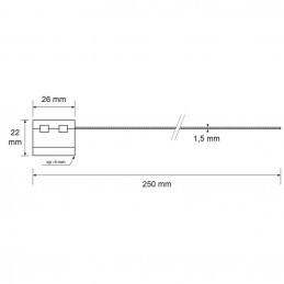 Plomba su troseliu ALUSEAL 1,5x250mm