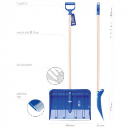 Snow shovel Alpin 2A Blue