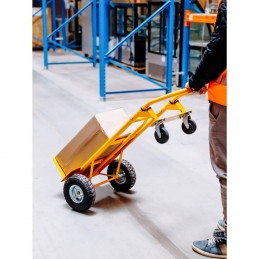 Transportavimo vežimėlis 2in1, 250kg - Geltonas