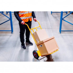 Transportavimo vežimėlis su įgaubta atrama ir nulenkiama platforma - 200kg