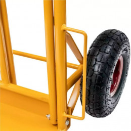 Transportavimo vežimėlis su įgaubta atrama ir nulenkiama platforma - 250kg